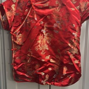 Halloween costume geisha girl with wig